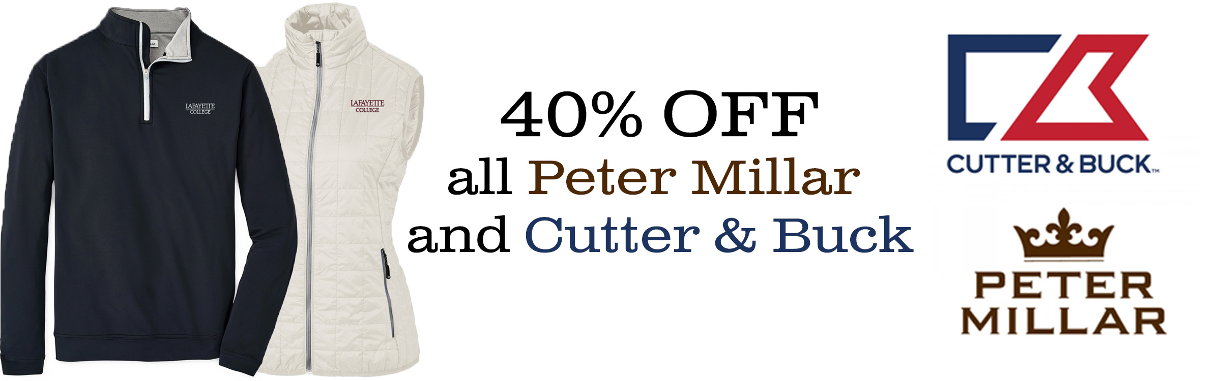 Cutter and Buck and Peter Millar now available